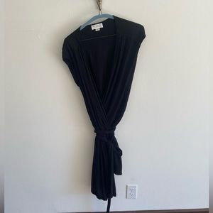 Black wrap dress